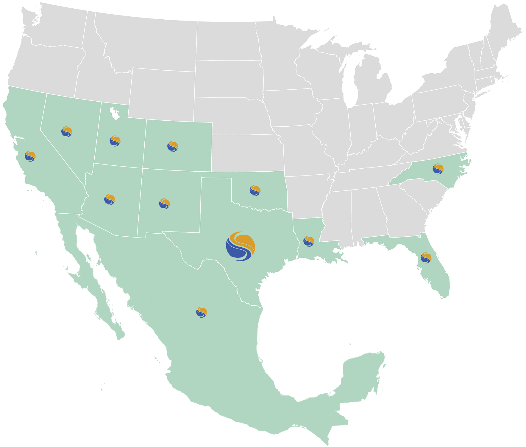 Solar Service Area Map 